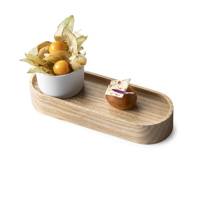 NATURE WOOD TRAY 19.8X6.8X3.5CM