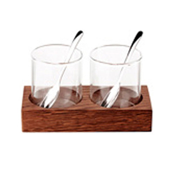 SET 2 APPER.BORO+WALNUT TRAY+SP 15X7CM