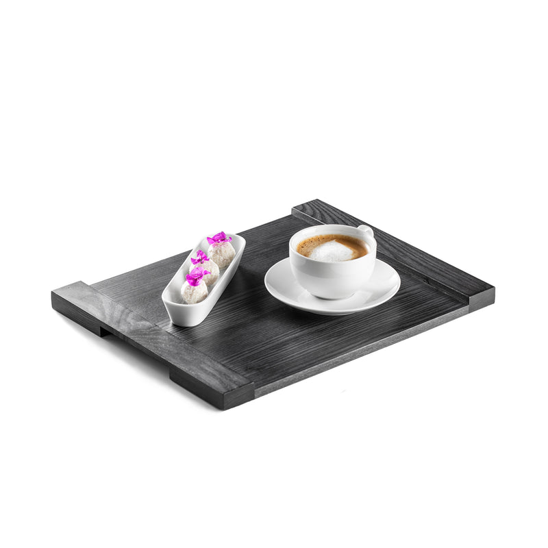 WENGUE TRAY STRAIGHT HANDLE 38X30CM
