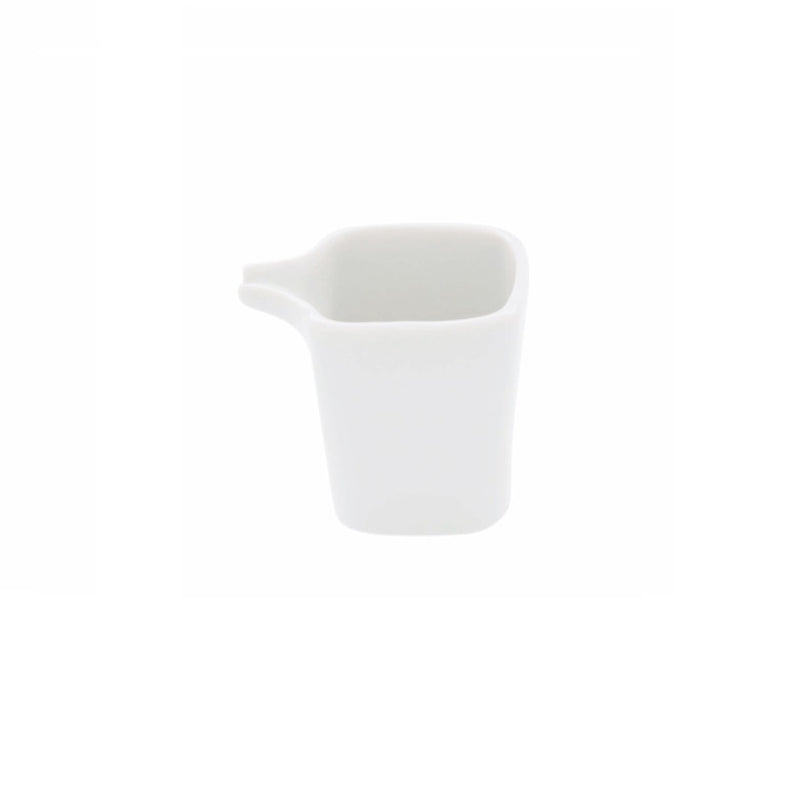 Kyoto porcelain creamer jug with glossy finish, minimalist Japanese design, luxury tableware for coffee and tea service
