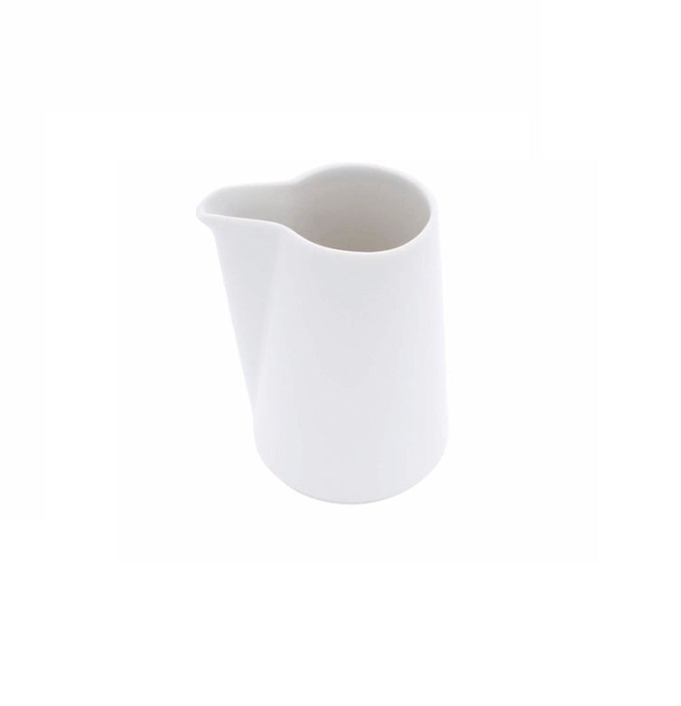 Mini porcelain milk jar 25ml, glossy finish, luxury coffee & tea serveware, microwave, oven, freezer & dishwasher safe