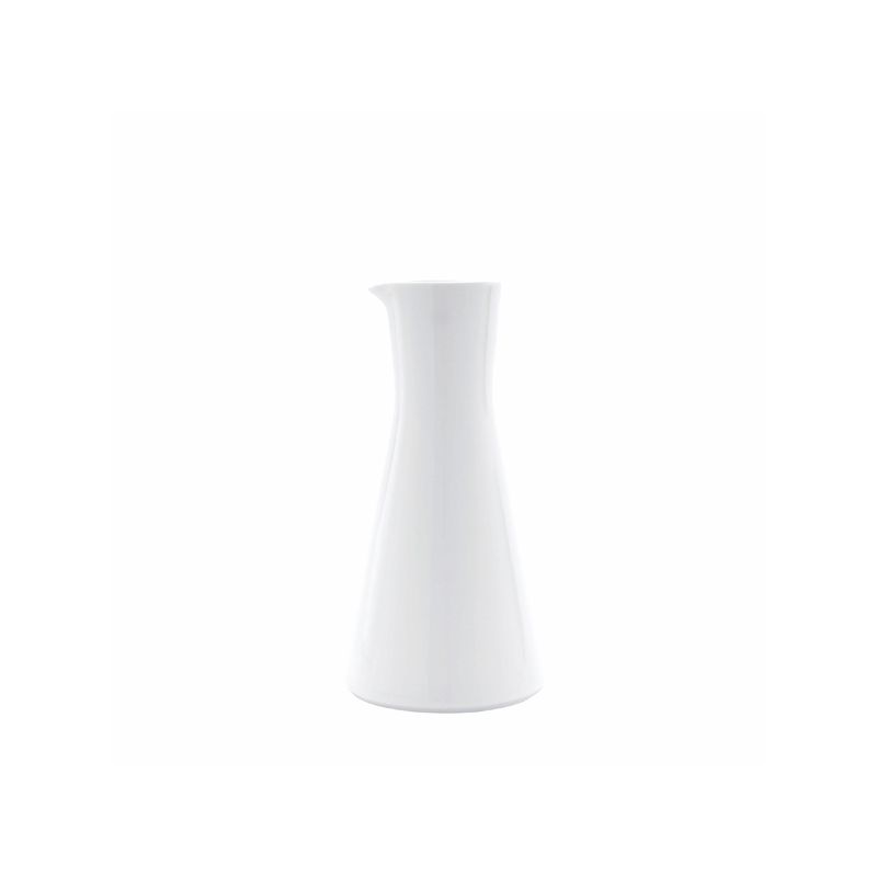 Buffet porcelain water jug with glossy finish, tapered classic design, microwave, oven & dishwasher safe, elegant serveware for refined dining.