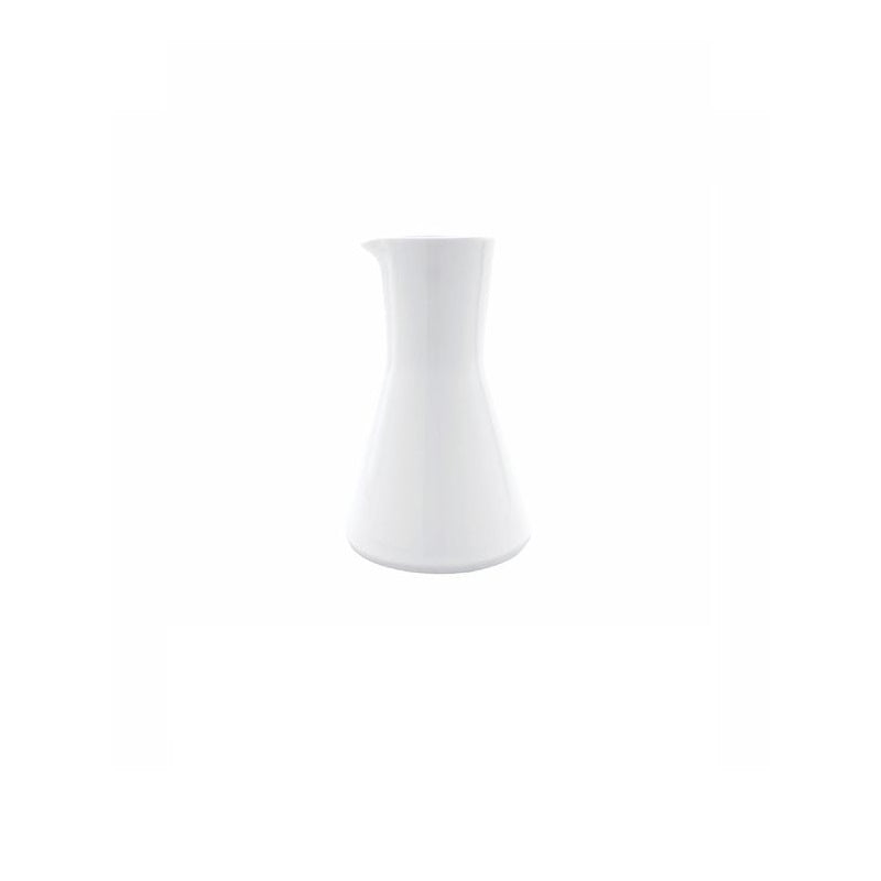 Buffet porcelain water jug with glossy finish, tapered classic design, microwave, oven & dishwasher safe, elegant serveware for refined dining.