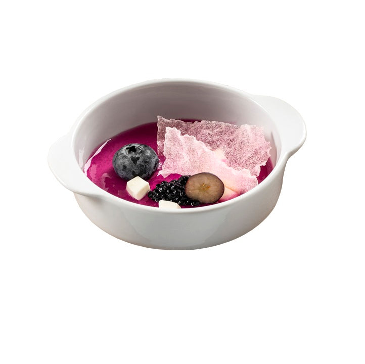 Love Terrine porcelain bowl with glossy finish, luxury tableware for appetizers, desserts, and elegant fine dining