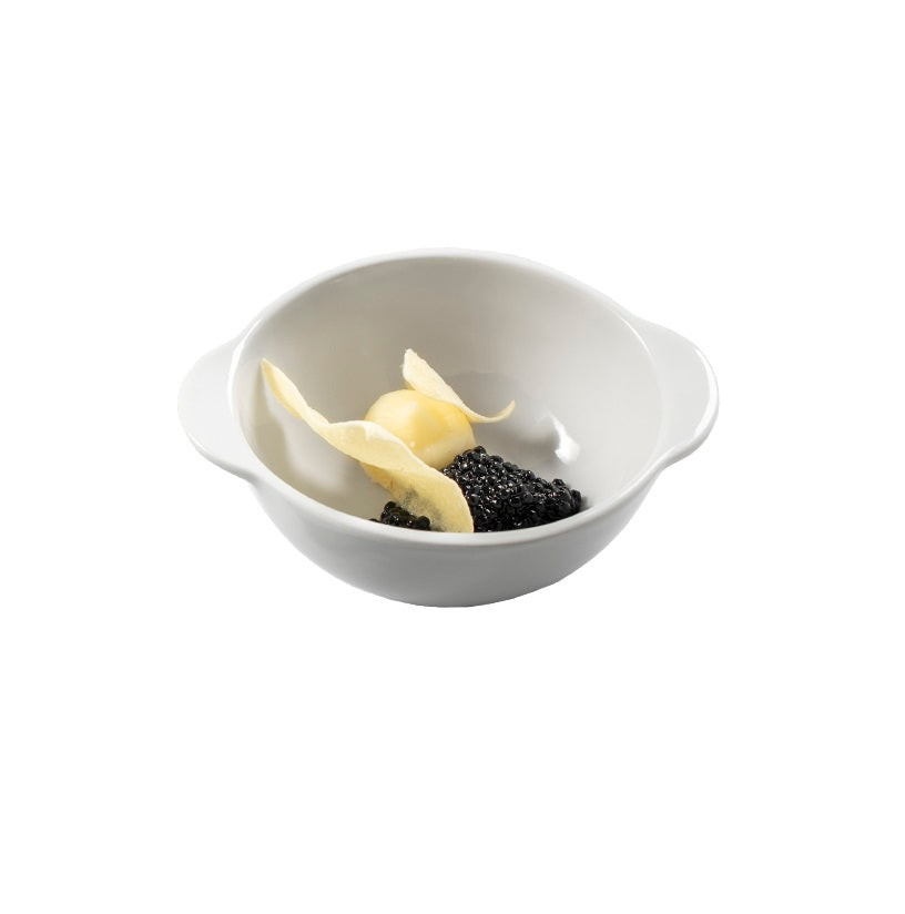 Love Bowl Gloss Porcelain 12cm, 125ml luxury tableware for desserts, sides and appetizers, elegant fine dining piece