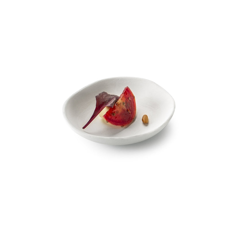 Gastro Bowl Mat 9cm matte porcelain, luxury mini tableware for amuse-bouche, desserts, and artistic fine dining.