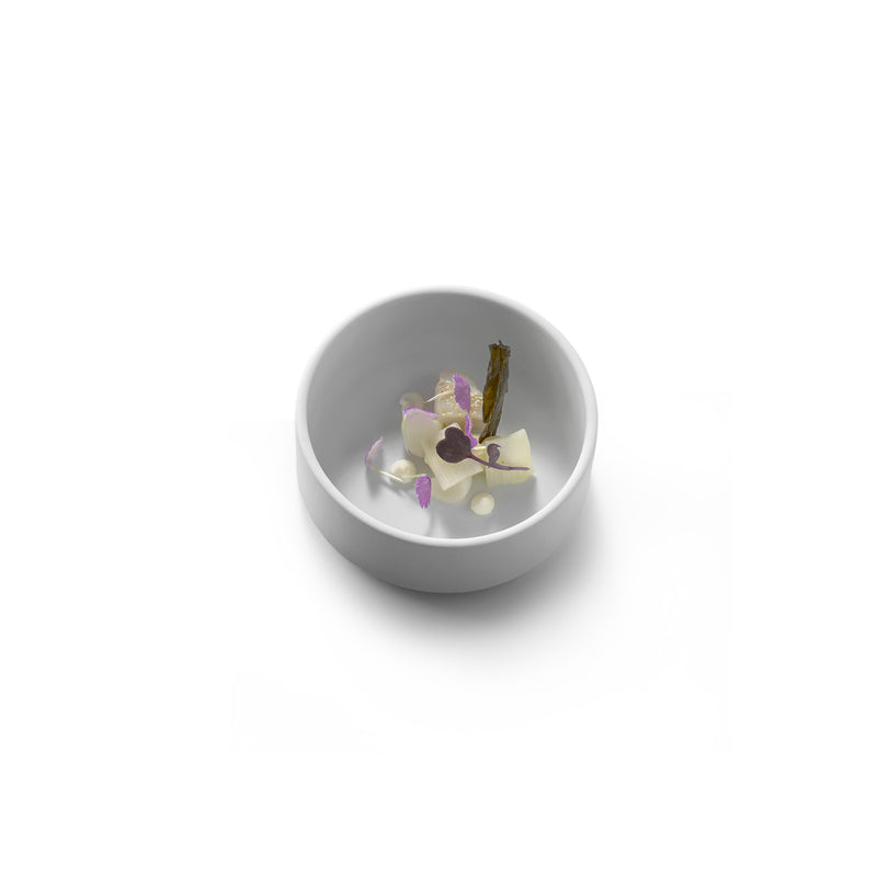 Diana Bowl Mat 12cm, matte porcelain bowl, luxury tableware for side dishes and desserts with modern elegant design.