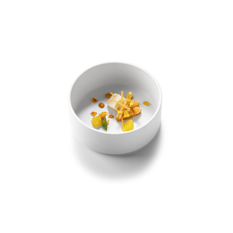 Luxury Diana Bowl Mat 14cm, matte porcelain tableware, versatile minimalist bowl for soups, salads, and fine dining.