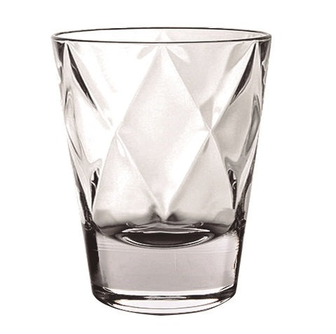 Concerto Digestif Glass 80ml with faceted diamond-cut design, luxury glassware for serving spirits and after-dinner drinks.