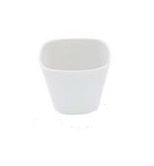 Kyoto square porcelain coffee cup with minimalist Japanese design, glossy finish, luxury espresso tableware elegance