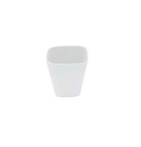 Kyoto Square porcelain tea cup with glossy finish, minimalist luxury tableware for modern dining and tea rituals