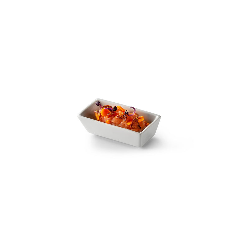 Kyoto porcelain tray with glossy finish, luxury tableware for sushi, amuse-bouche, and fine dining presentation