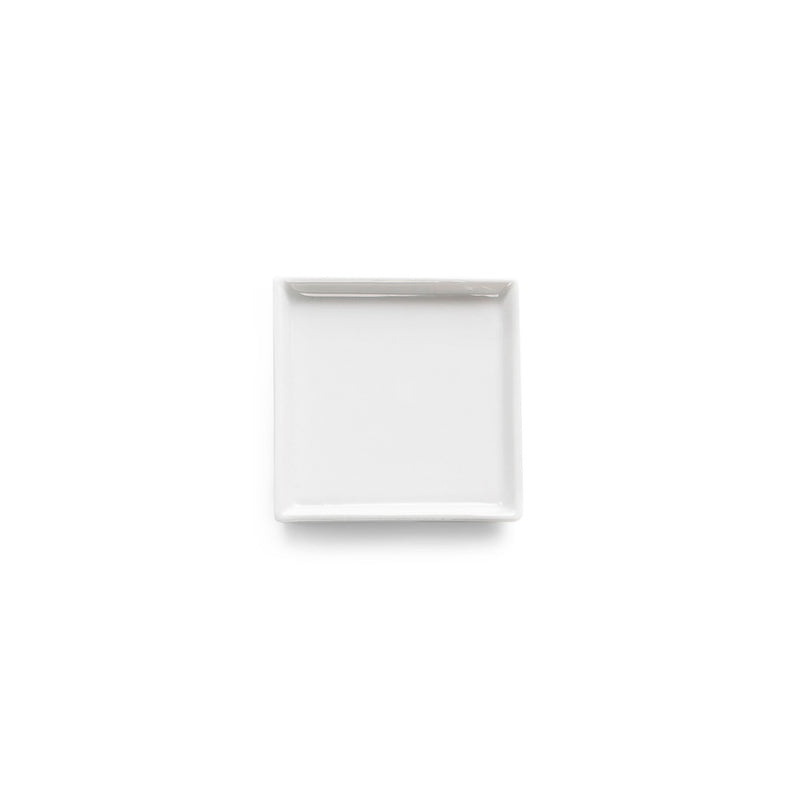 Kyoto porcelain plate with glossy finish, luxury small dish for amuse-bouche, artistic Japanese tableware design