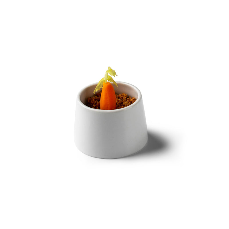 Kyoto porcelain bowl 50ml, 5cm glossy finish, elegant mini serveware, microwave, oven, freezer, and dishwasher safe.