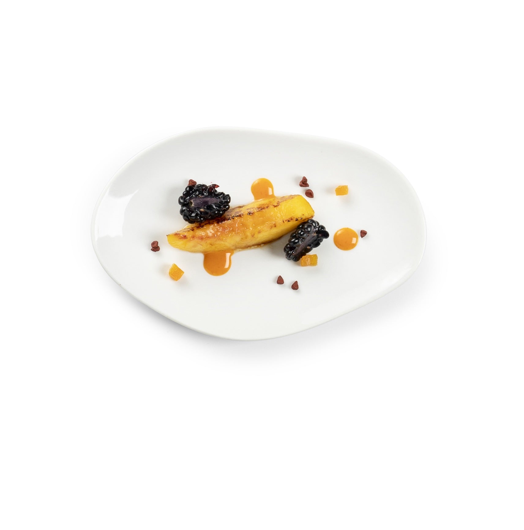 WAVE OVAL FLAT PLATE 18X12CM