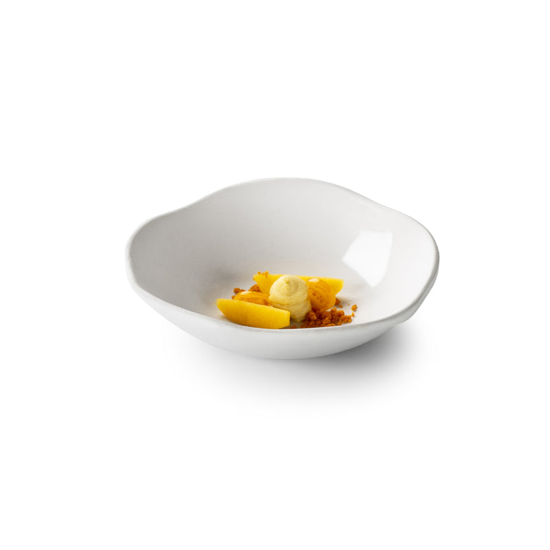 Gastro Bowl in glossy porcelain, elegant small serving bowl for starters, desserts, and modern culinary presentation.