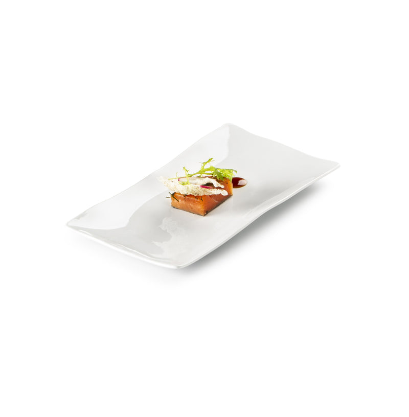 Gastro tray glossy porcelain serving tray with elegant design perfect for luxury appetizers desserts and fine dining