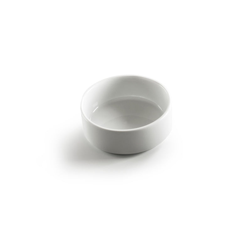 Gloss porcelain 10cm stackable bowl, luxury minimalist tableware for dips, spices, and elegant modern dining settings