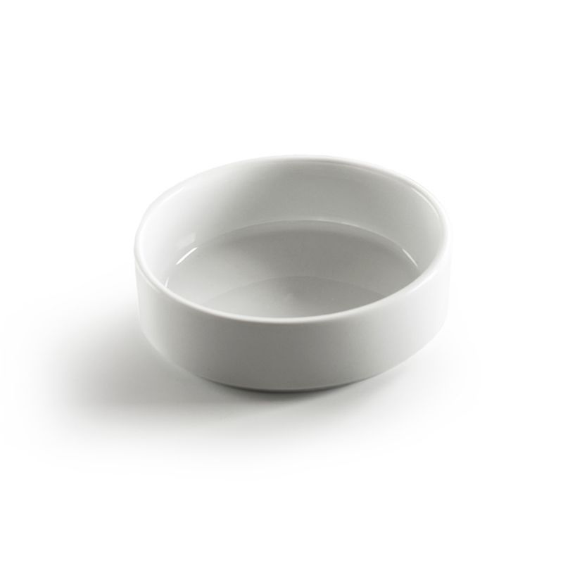 Gloss porcelain 18cm stackable bowl, luxury tableware for soups, salads, and modern dining with elegant minimalist design