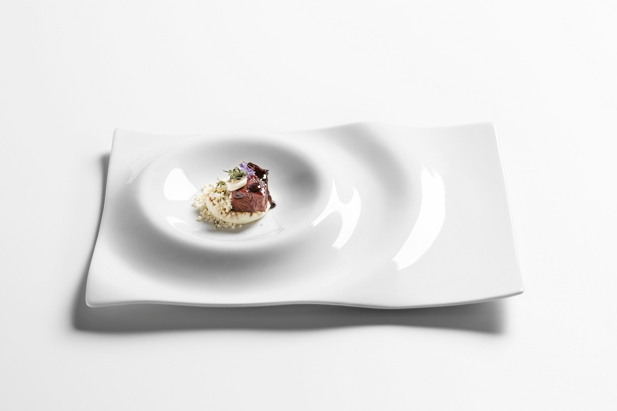 Luxury porcelain Gastronomic Tray Mat with handcrafted design, artistic elegance, durable and versatile for fine dining