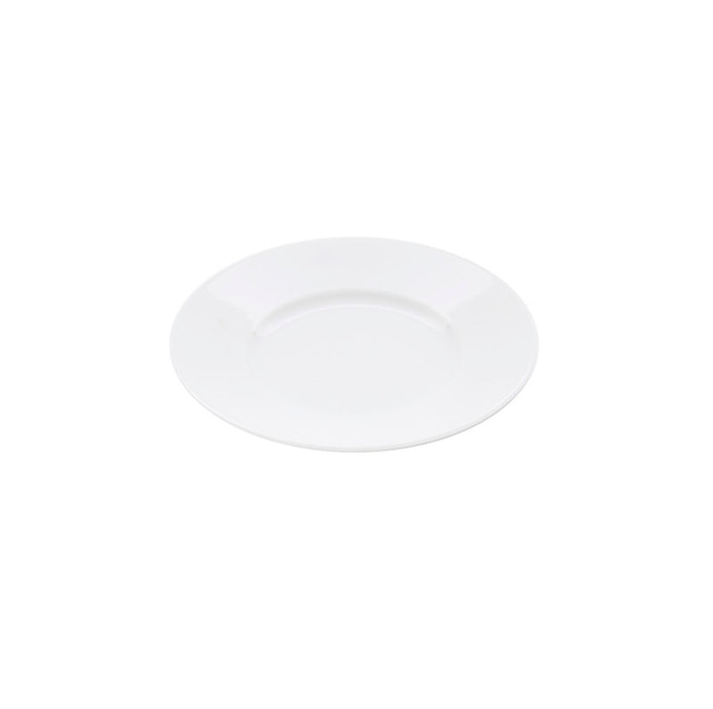 Classic porcelain side plate with glossy finish, luxury tableware for serving appetizers, bread, or elegant side dishes.