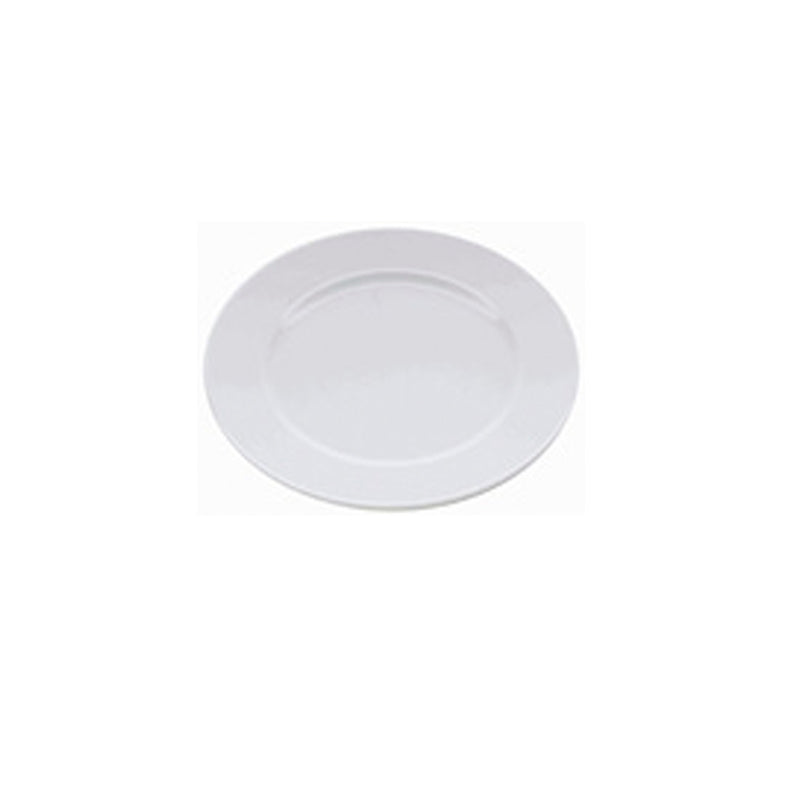 Classic porcelain main course plate with glossy finish, luxury tableware for elegant dining and showcasing gourmet dishes.