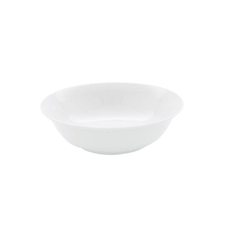 Classic porcelain salad bowl with glossy finish, luxury tableware for serving vibrant salads, fruits, and elegant side dishes.