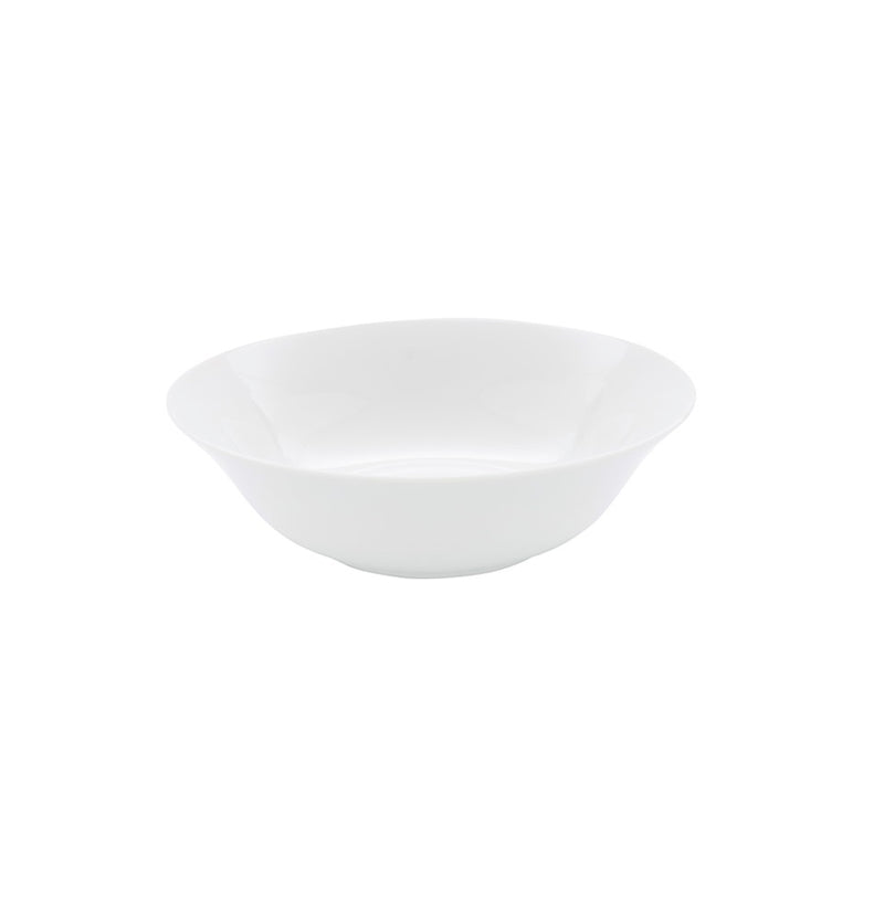 Classic porcelain salad bowl with glossy finish, luxury tableware for serving gourmet salads and refined culinary creations.