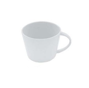 Porcelain breakfast cup with glossy finish, 360ml capacity, microwave, oven, freezer & dishwasher safe, Nordic minimalist design for hot beverages.