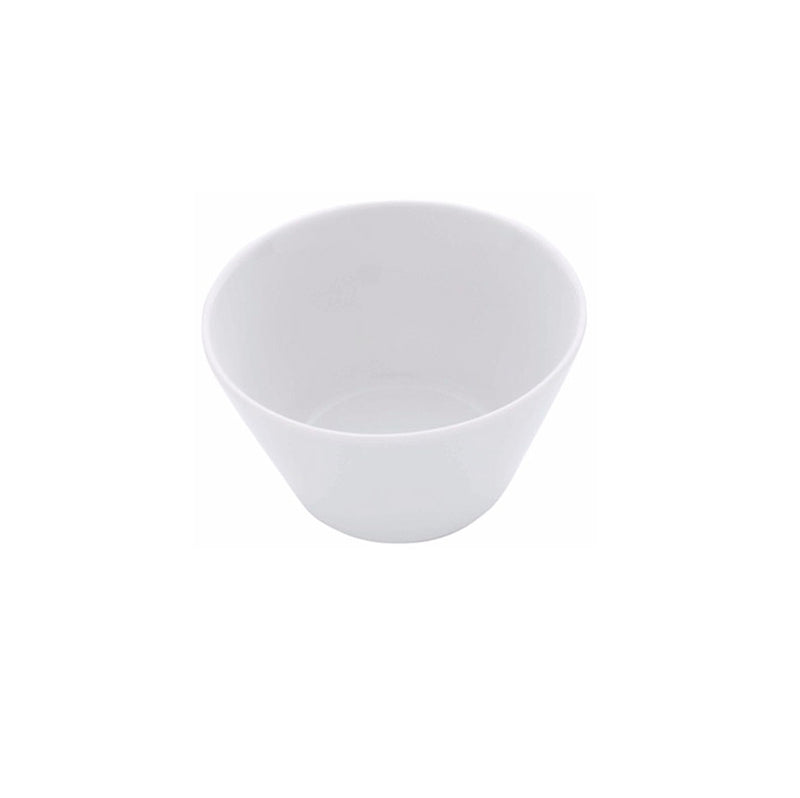 Porcelain soup bowl with glossy Nordic minimalist design, luxury serveware ideal for elegant soup or stew presentations.