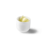 Kyoto porcelain bowl with glossy finish, Japanese minimalist design, luxury tableware for artistic food presentation