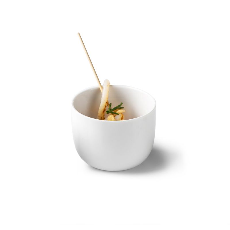 Kyoto porcelain bowl with glossy finish, Japanese minimalist design, luxury tableware for appetizers and fine dining