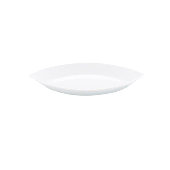 Gota Oval Tray 10cm, glossy porcelain serveware for amuse-bouche, condiments, and luxury table settings