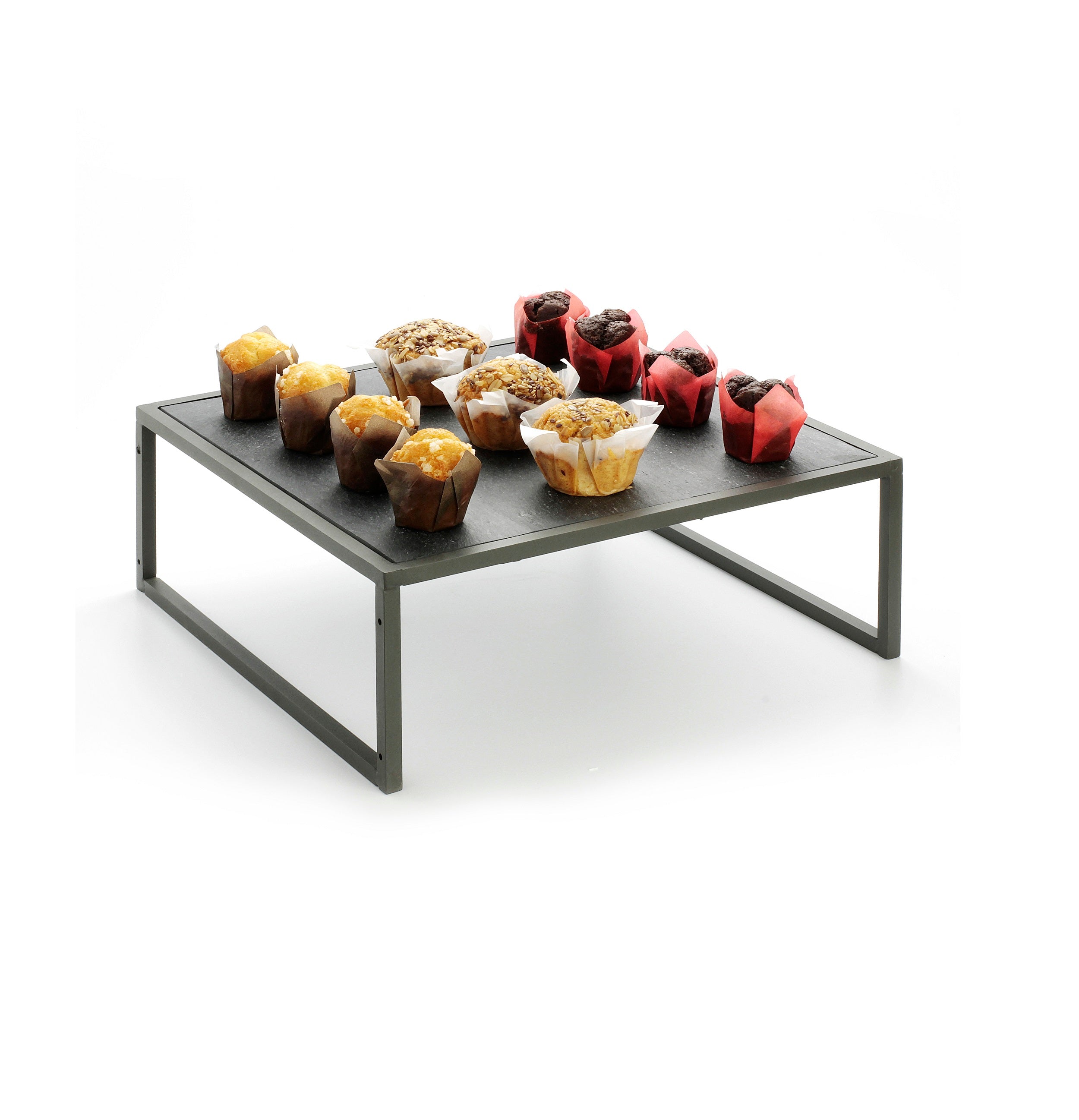 PODIUM SLATE 34X34X13CM