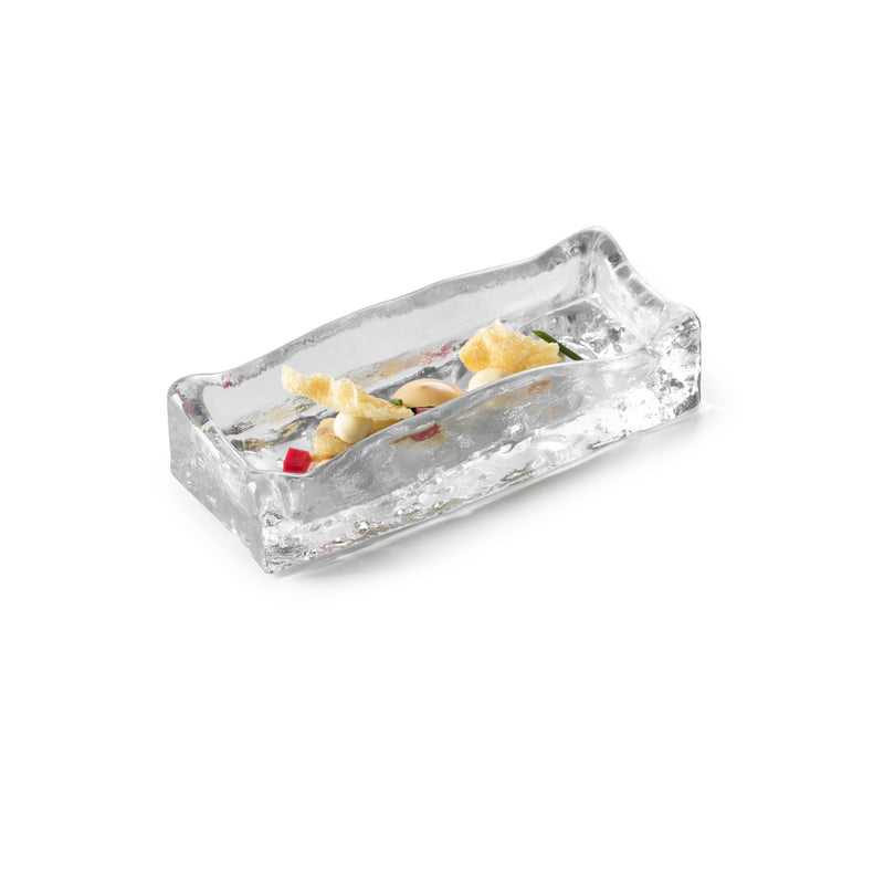 Frost Degus glass bowl with glossy finish, 75ml capacity, luxury craft design, heat, freezer, and dishwasher safe.