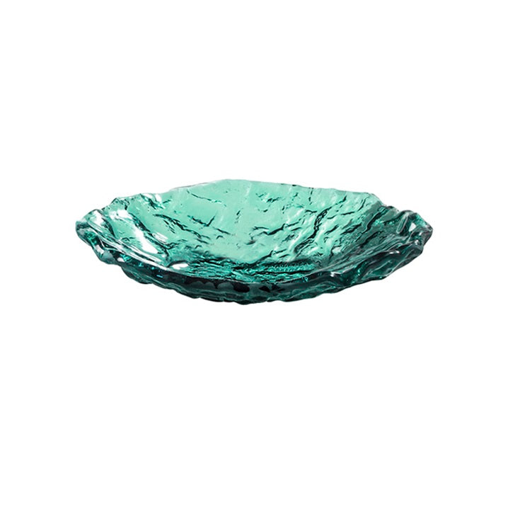 MAR GLASS OVAL GREEN 23X17CM