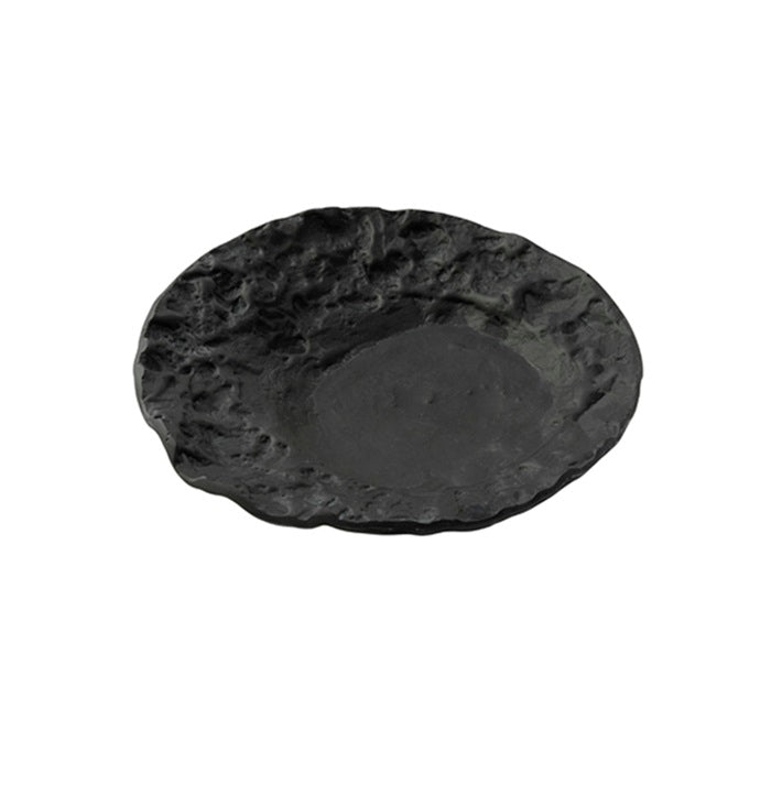 CRATER GLASS PLATE 23CM