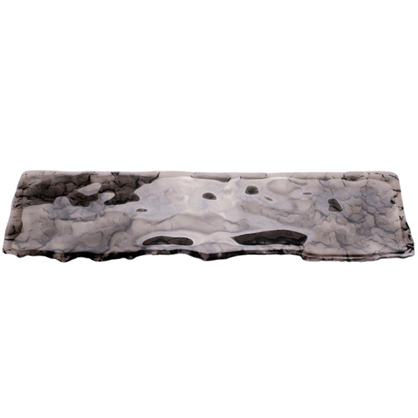 TERRA GLASS TRAY 42X12CM