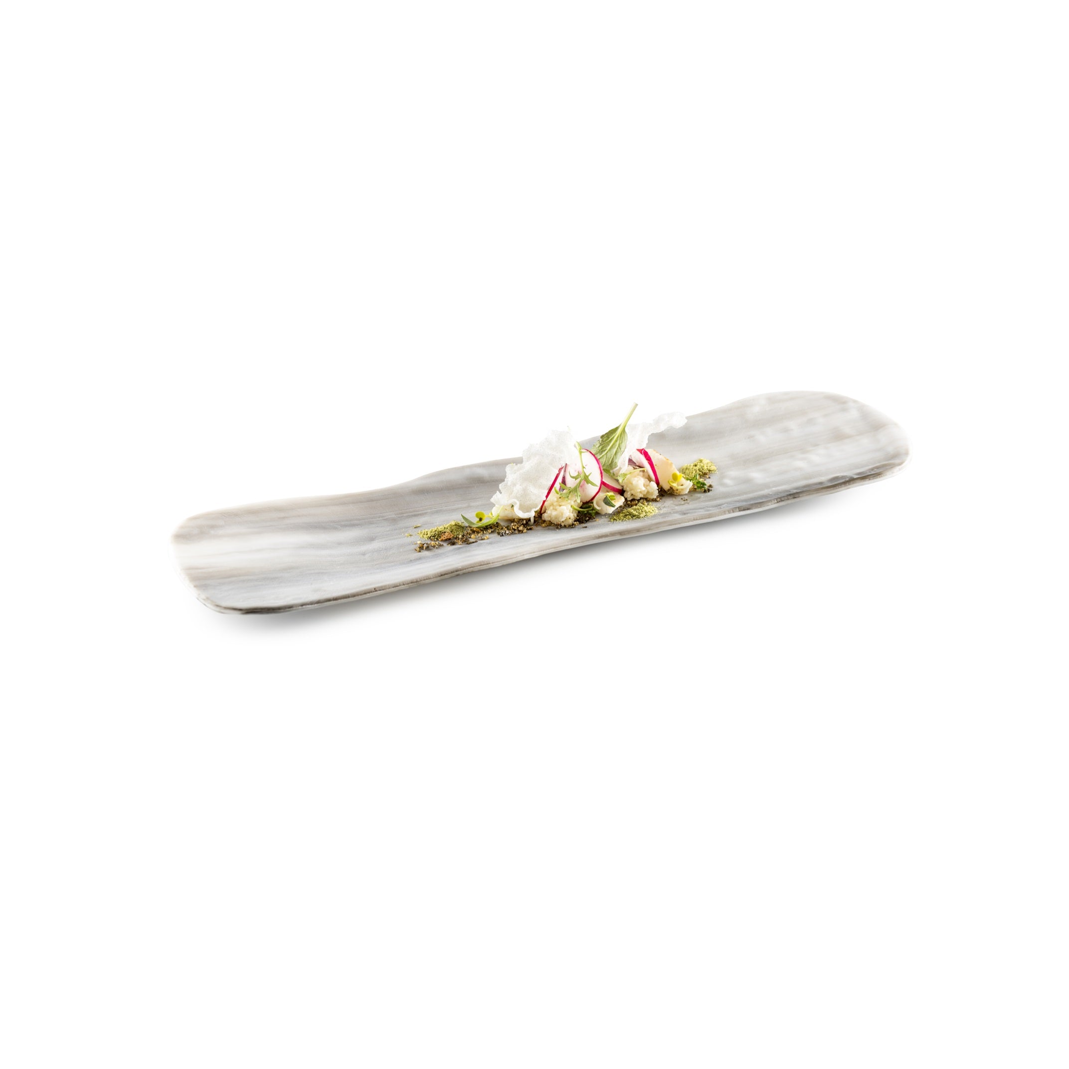 NORDICA GLASS TRAY 42X11CM