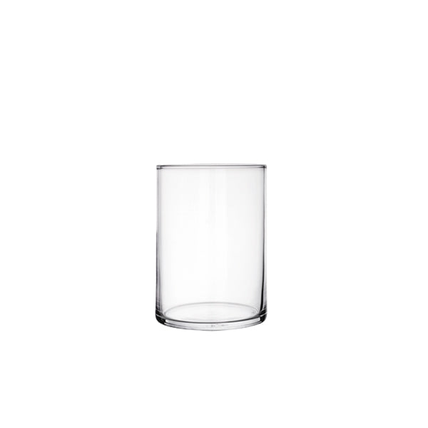 Minimalist Gin Glass 500ml with clean lines, modern cylindrical shape, ideal for cocktails and elegant drink service