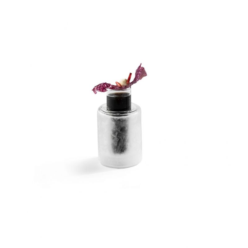 Glaciar Mini Cooler Set 65ml, borosilicate blown glass, freezer-safe luxury serveware for chilled tastings