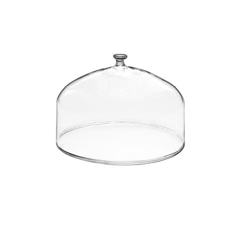 Diana Boro Dome glass cover, luxury borosilicate tableware, heat-safe artistic dome for elegant dining presentation.