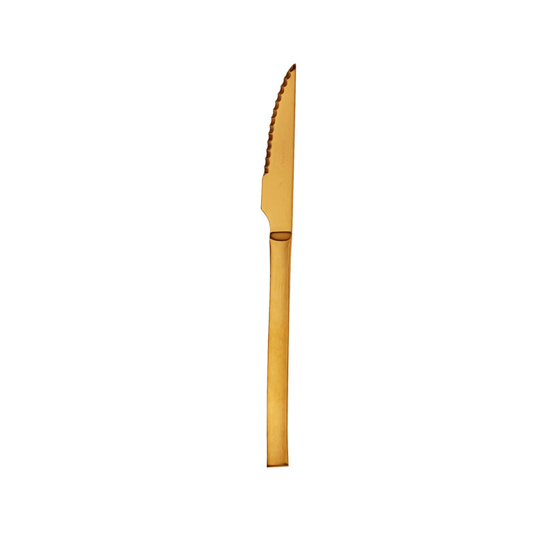 SPIGA STEAK KNIFE GOLD 23.5CM